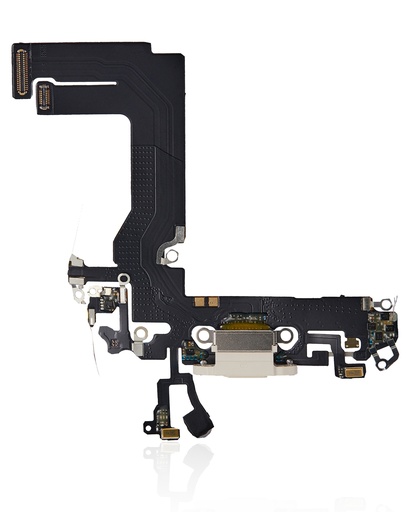 Charging Port Flex Cable Compatible For iPhone 13 Mini (Aftermarket Plus) (Starlight)