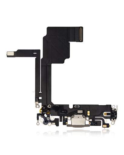 Charging Port Flex Cable Compatible For iPhone 15 Pro (Premium) (Natural Titanium)