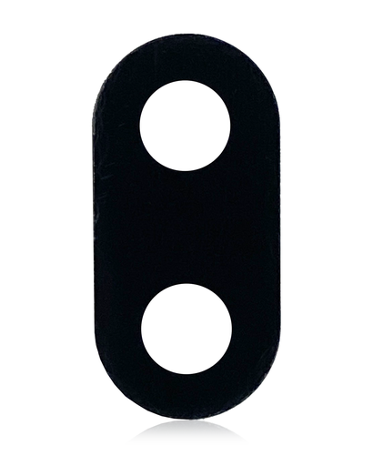 Back Camera Lens (Glass Only) With Adhesive Compatible For LG Aristo 3 Plus (X220MB) (Black)