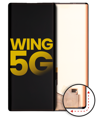 Main Screen OLED Assembly without Frame Compatible For LG Wing 5G (Refurbished) (US Version) (All Colors)