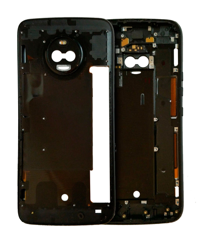 Mid-Frame Housing Compatible For Motorola Moto X4 (XT1900/2017) (Genuine OEM) (Black)