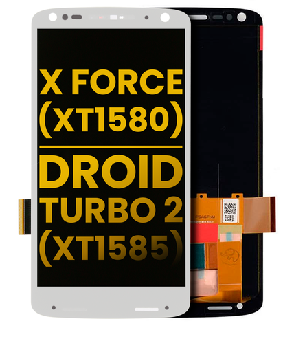 LCD Assembly Without Frame Compatible For Motorola Moto X Force (XT1580/2015)/Droid Turbo 2 (XT1585/2015) (Refurbished) (White)