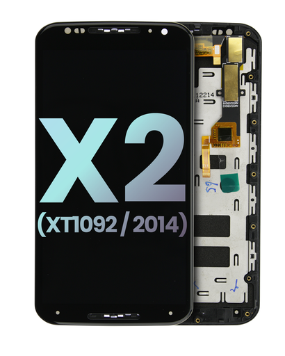 LCD Assembly With Frame Compatible For Motorola Moto X2 (XT1092/2014) (Genuine OEM) (Black)