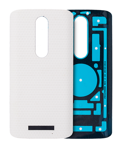 Back cover Glass Compatible For Motorola Droid Turbo 2 (XT1585/XT1580/XT1581/2015) (White)