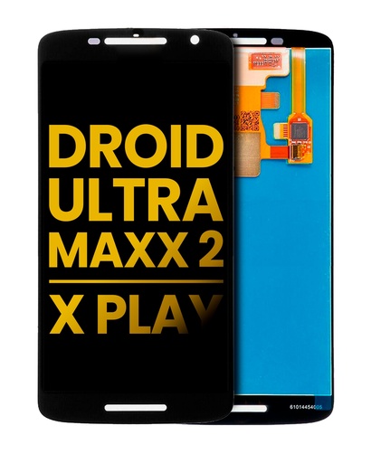 LCD Assembly Without Frame Compatible For Motorola Droid Ultra Maxx 2/Moto X Play (XT1565/XT1561/2015) (Refurbished) (Black)