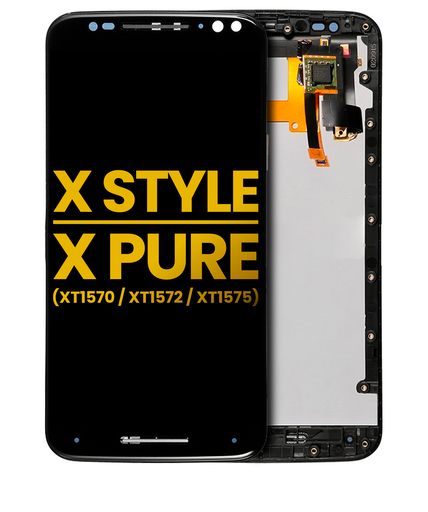 LCD Assembly With Frame Compatible For Motorola Moto X Style (XT1572/2015)/Moto X Pure Edition (XT1575/2015) (Refurbished) (Black)