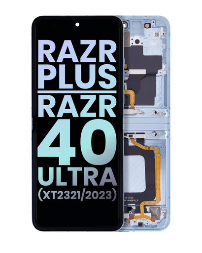 Main OLED Assembly For Motorola Razr Plus/Razr 40 Ultra (XT2321/2023) (Genuine OEM) (Saltwater Slide)