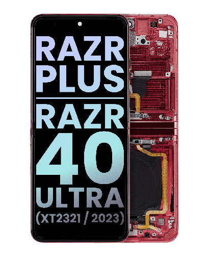 Main OLED Assembly For Motorola Razr Plus/Razr 40 Ultra (XT2321/2023) (Genuine OEM) (Barberry)