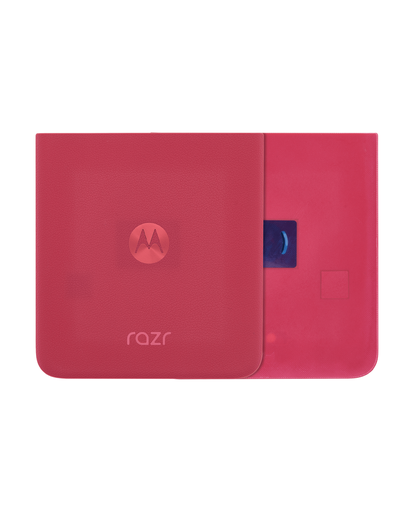 Bottom Back cover Glass Compatible For Motorola Razr Plus/Razr 40 Ultra (XT2321/2023) (Genuine OEM) (Barberry)
