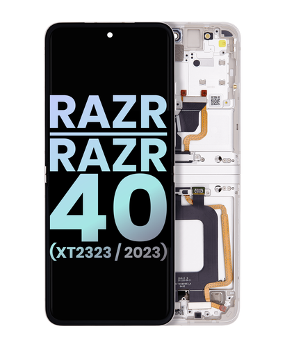 Main OLED Assembly Compatible For Motorola Razr/Razr 40 (XT2323/2023) (Genuine OEM) (Tofu)