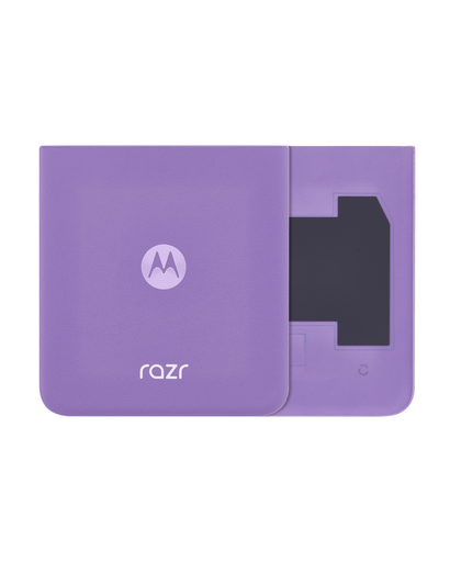 Bottom Back cover Glass Compatible For Motorola Razr/Razr 40 (XT2323/2023) (Genuine OEM) (Grape Compote)