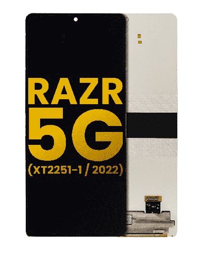 Main OLED Assembly Without Frame Compatible For Motorola Razr 5G (XT2251-1/2022) (Refurbished) (All Colors)