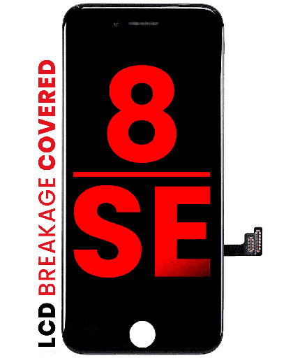 LCD Assembly With Steel Plate Compatible For iPhone 8 / SE (2020 / 2022) (Aftermarket Pro: XO7 Incell) (Black)