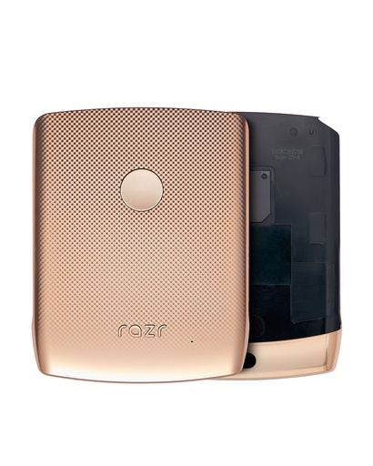 Back cover Glass Compatible For Motorola Razr (XT2000-1/2019) (Blush Gold)