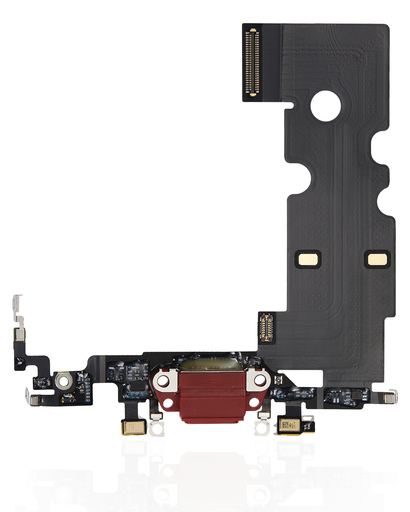 Charging Port Flex Cable Compatible For iPhone SE (2022) (Premium) (Red)