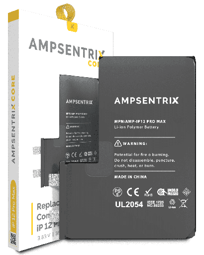 Replacement Battery Core Compatible For iPhone 12 Pro Max (Spot Welding Required) (AmpSentrix Core)