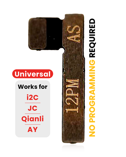 Pre-Programmed Universal Battery Tag-On Flex (Soldering Not Required) Compatible For iPhone 12 Pro Max (AmpSentrix) (Compatible With I2C, JCID, Qianli)