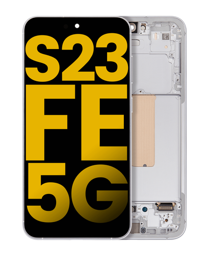 OLED Assembly With Frame Compatible For Samsung Galaxy S23 FE 5G (International Version) (Refurbished) (Mint / Cream / Purple / Indigo / Tangerine)
