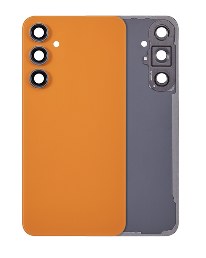 Back cover Glass With Camera Lens Compatible For Samsung Galaxy S23 FE 5G (Aftermarket Plus) (Tangerine)