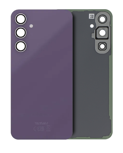 Back Cover Glass With Camera Lens Compatible For Samsung Galaxy S23 FE (Service Pack) (Purple)