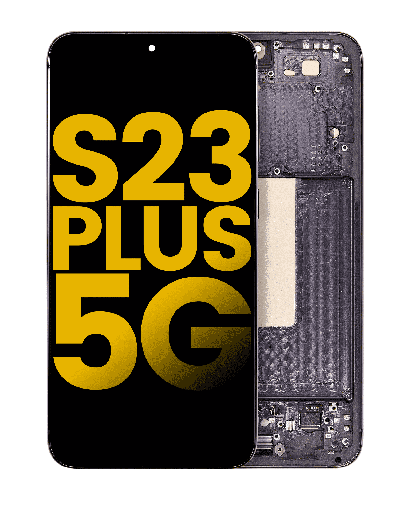 OLED Assembly With Frame Compatible For Samsung Galaxy S23 Plus 5G (US &amp; International) (Refurbished) (Phantom Black)