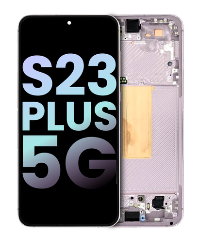 OLED Assembly With Frame Compatible For Samsung Galaxy S23 Plus 5G (US &amp; International) (Service Pack) (Lavender)