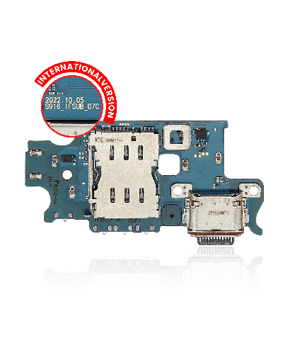 Charging Port Board With Sim Card Reader Compatible For Samsung Galaxy S23 Plus 5G (S916B) (International Version)