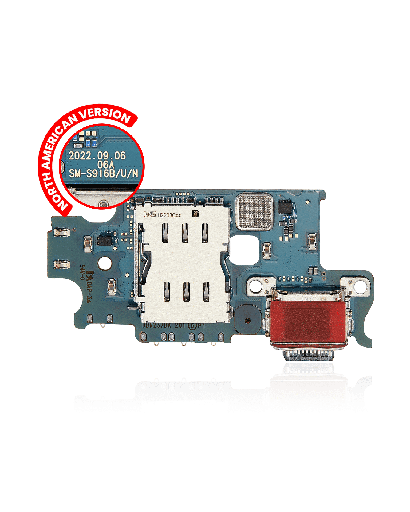 Charging Port Board With Sim Card Reader Compatible For Samsung Galaxy S23 Plus 5G (S916U) (US Version)