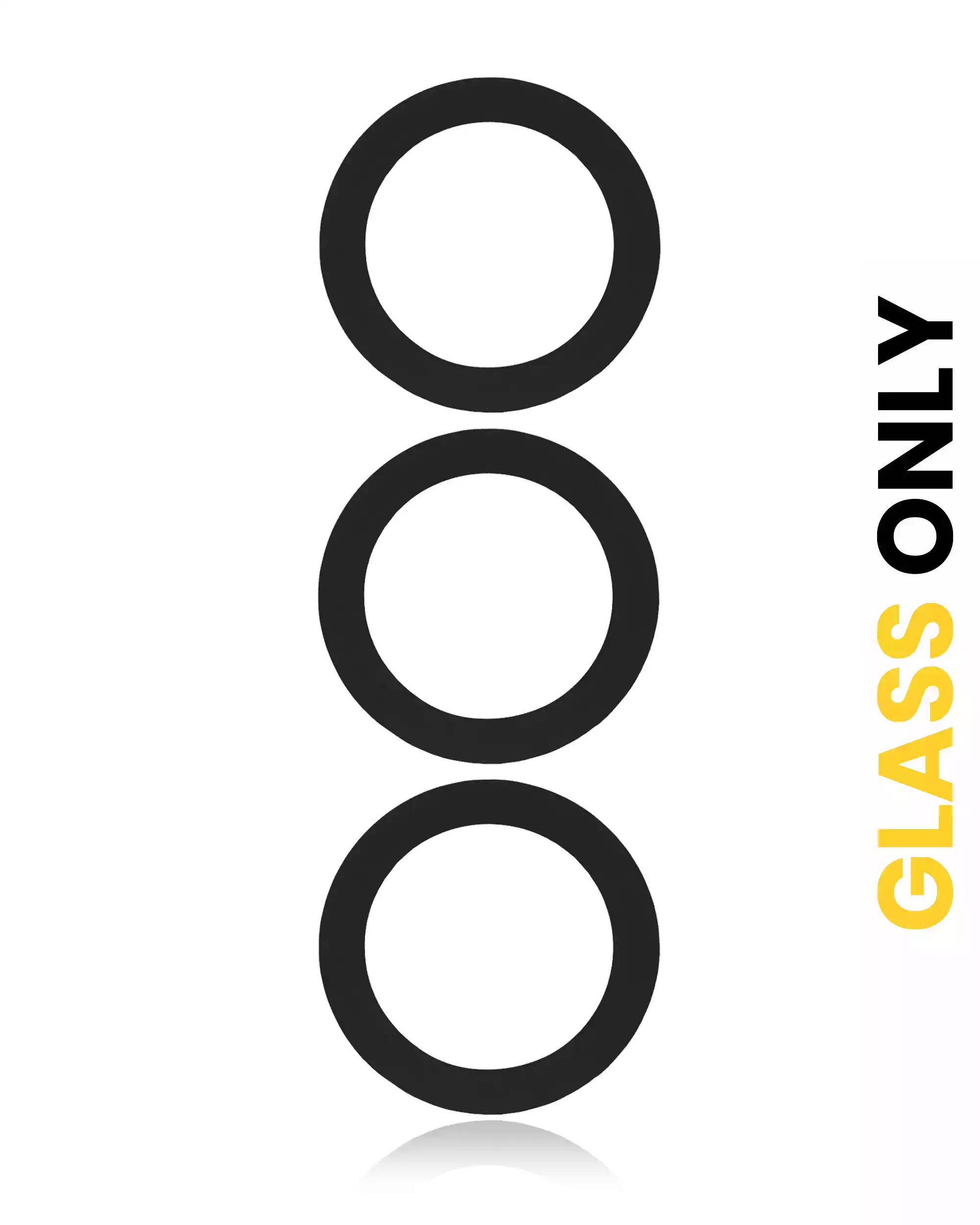 Back Camera Lens (Glass Only) With Adhesive Compatible For Samsung Galaxy S23 5G / S23 Plus 5G (Black) (10 Pack)