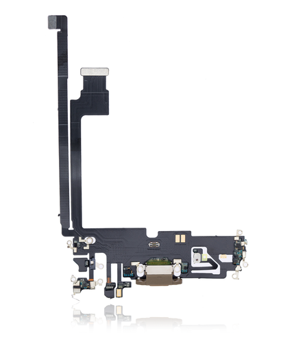 Charging Port Flex Cable Compatible For iPhone 12 Pro Max (Premium) (Gold)