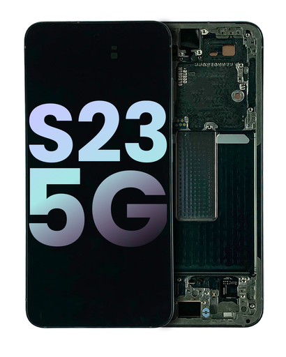 OLED Assembly With Frame Compatible For Samsung Galaxy S23 5G (US &amp; International) (Service Pack) (Green)