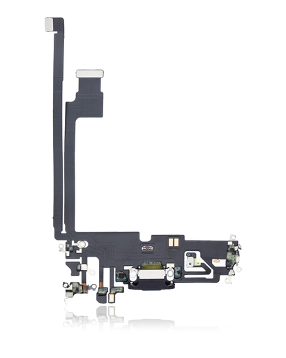 Charging Port Flex Cable Compatible For iPhone 12 Pro Max (Premium) (Graphite)