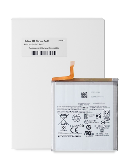 Replacement Battery Compatible For Samsung Galaxy S23 (Service Pack)