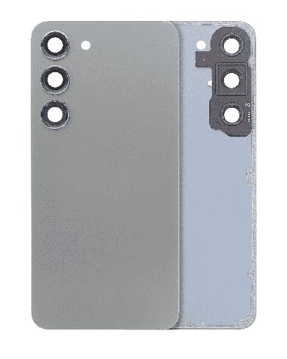Back Cover Glass With Camera Lens Compatible For Samsung Galaxy S23 5G (No Logo) (Aftermarket Plus) (Green)