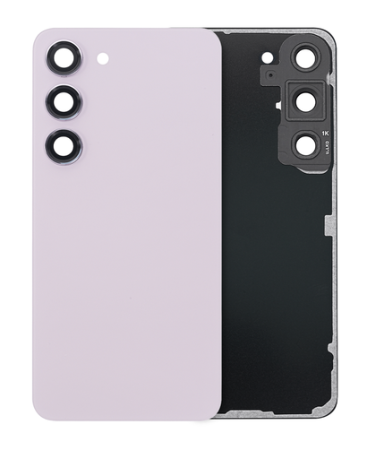 Back Cover Glass With Camera Lens Compatible For Samsung Galaxy S23 5G (Service Pack) (Lavender)