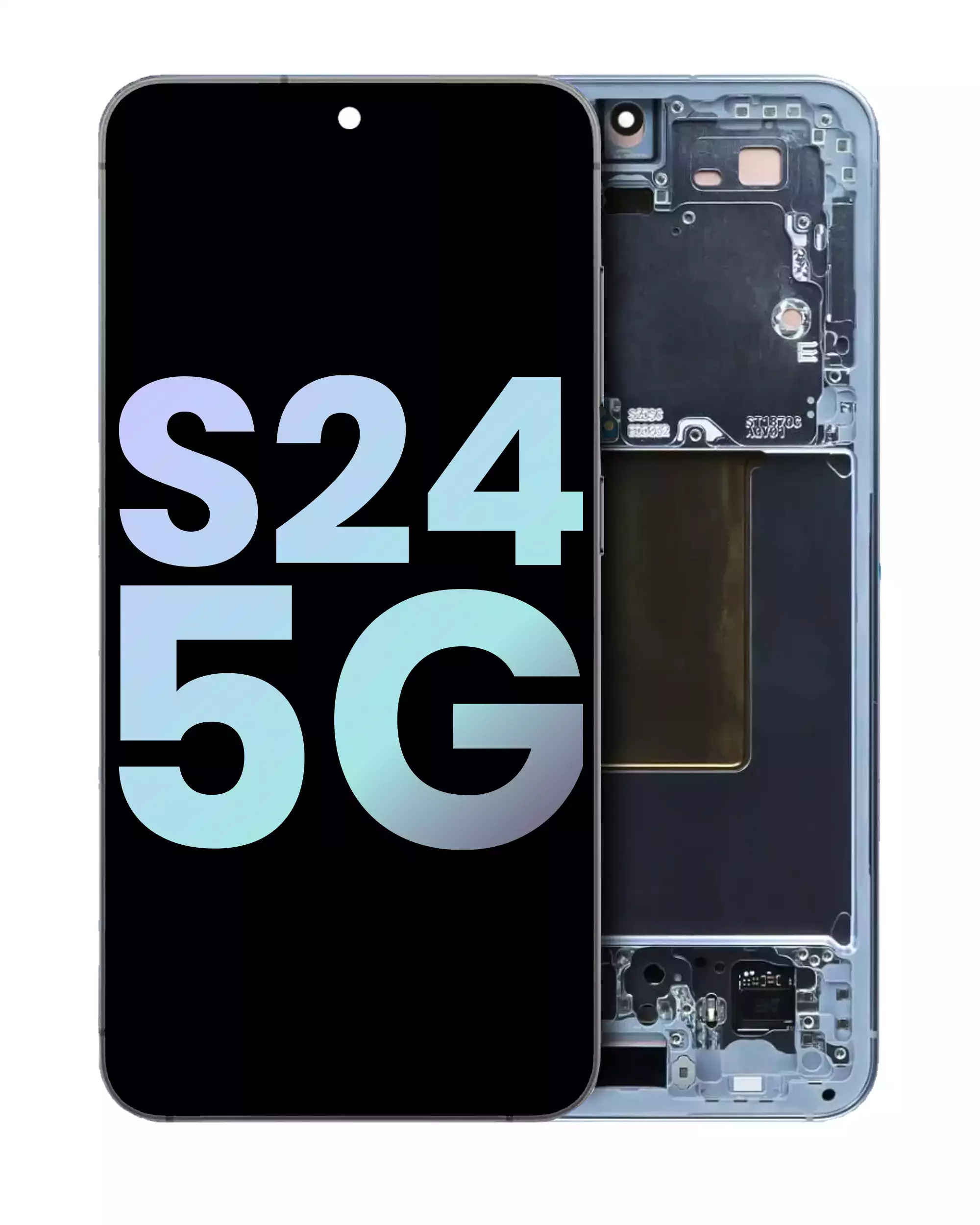 OLED Assembly With Frame Compatible For Samsung Galaxy S24 5G (US &amp; International Version) (Service Pack) (Sapphire Blue)