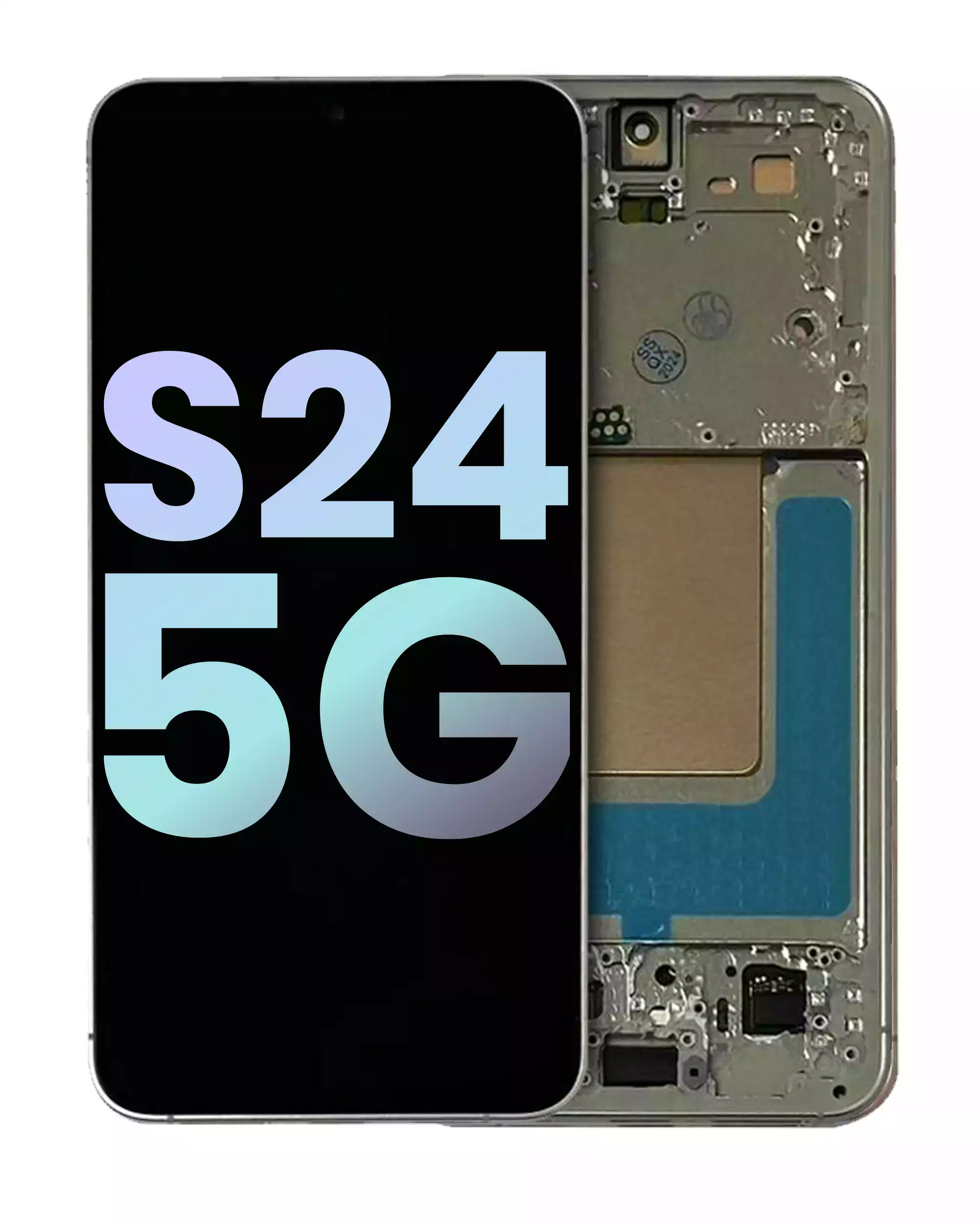 OLED Assembly With Frame Compatible For Samsung Galaxy S24 5G (US &amp; International Version) (Service Pack) (Amber Yellow)