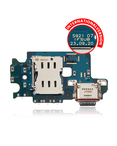 Charging Port Board With Sim Card Reader Compatible For Samsung Galaxy S24 5G (S921B) (International Version)
