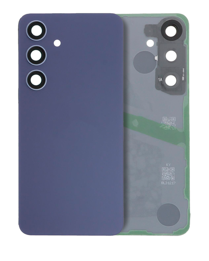 Back Cover Glass With Camera Lens Compatible For Samsung Galaxy S24 5G (No Logo) (Aftermarket Plus) (Cobalt Violet)
