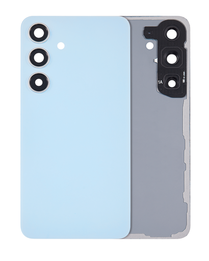 Back Cover Glass With Camera Lens Compatible For Samsung Galaxy S24 5G (No Logo) (Aftermarket Plus) (Sapphire Blue)