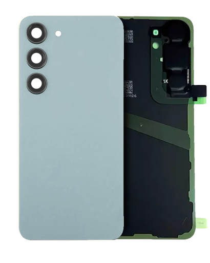 Back Cover Glass With Camera Lens Compatible For Samsung Galaxy S24 (Service Pack) (Sapphire Blue)