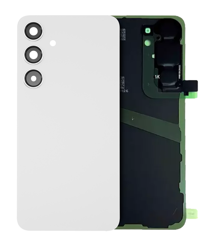 Back Cover Glass With Camera Lens Compatible For Samsung Galaxy S24 (Service Pack) (Marble Gray)