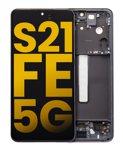 OLED Assembly With Frame Compatible For Samsung Galaxy S21 FE 5G (US &amp; International Version) (Refurbished) (Graphite)