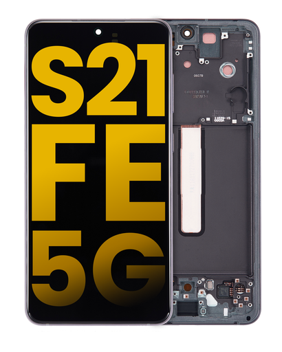 OLED Assembly With Frame Compatible For Samsung Galaxy S21 FE 5G (US &amp; International) (Refurbished) (Blue)
