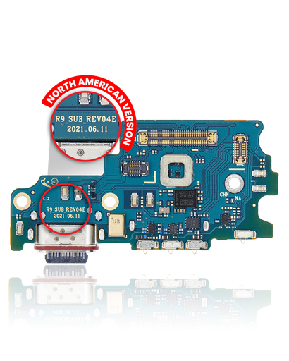 Charging Port Board With Sim Card Reader Compatible For Samsung Galaxy S21 FE 5G (US Version)