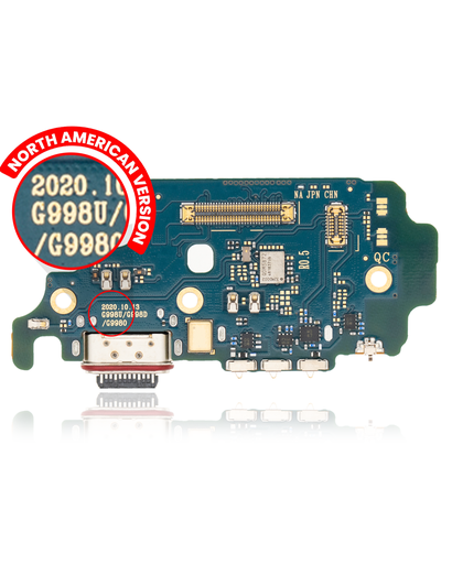 Charging Port Board With Sim Card Reader Compatible For Samsung Galaxy S21 Ultra 5G (G998U) (US Version)