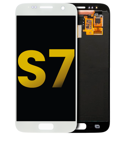 OLED Assembly Without Frame Compatible For Samsung Galaxy S7 (Refurbished) (White Pearl)