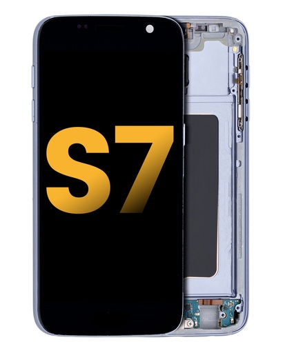 OLED Assembly With Frame Compatible For Samsung Galaxy S7 (Refurbished) (All US Models) (Black Onyx)