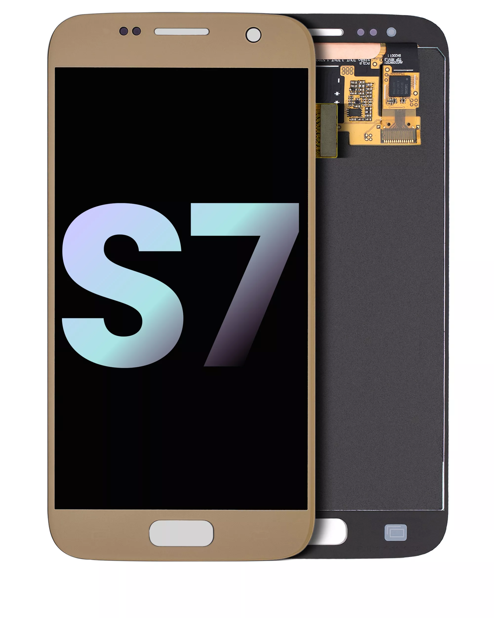 OLED Assembly Without Frame Compatible For Samsung Galaxy S7 (Service Pack) (Gold Platinum)