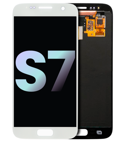 OLED Assembly Without Frame Compatible For Samsung Galaxy S7 (Service Pack) (White Pearl)